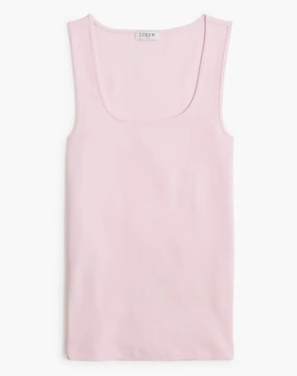 J.Crew Ribbed Scoop Neck Tank Top WMNS S Light Pink Pullover Stretch Sleeveless